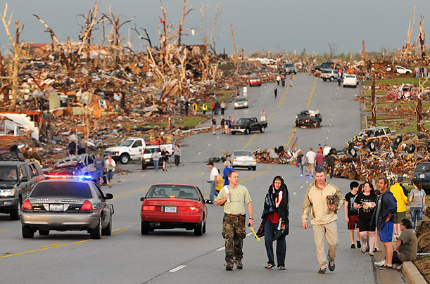 people running away from tornado. I grew up 40 minutes away from